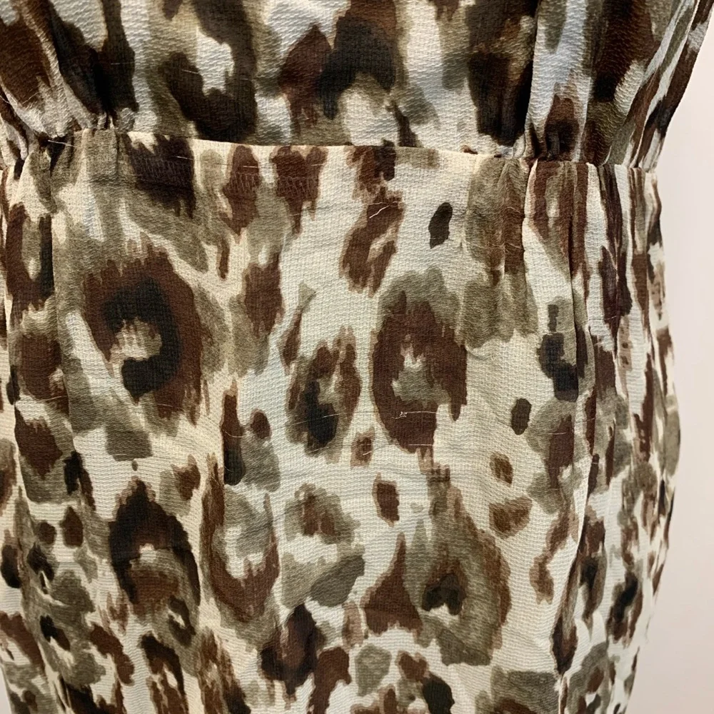 J. Crew Collection Silk Ruffle Leopard Dress - Picture 10 of 15